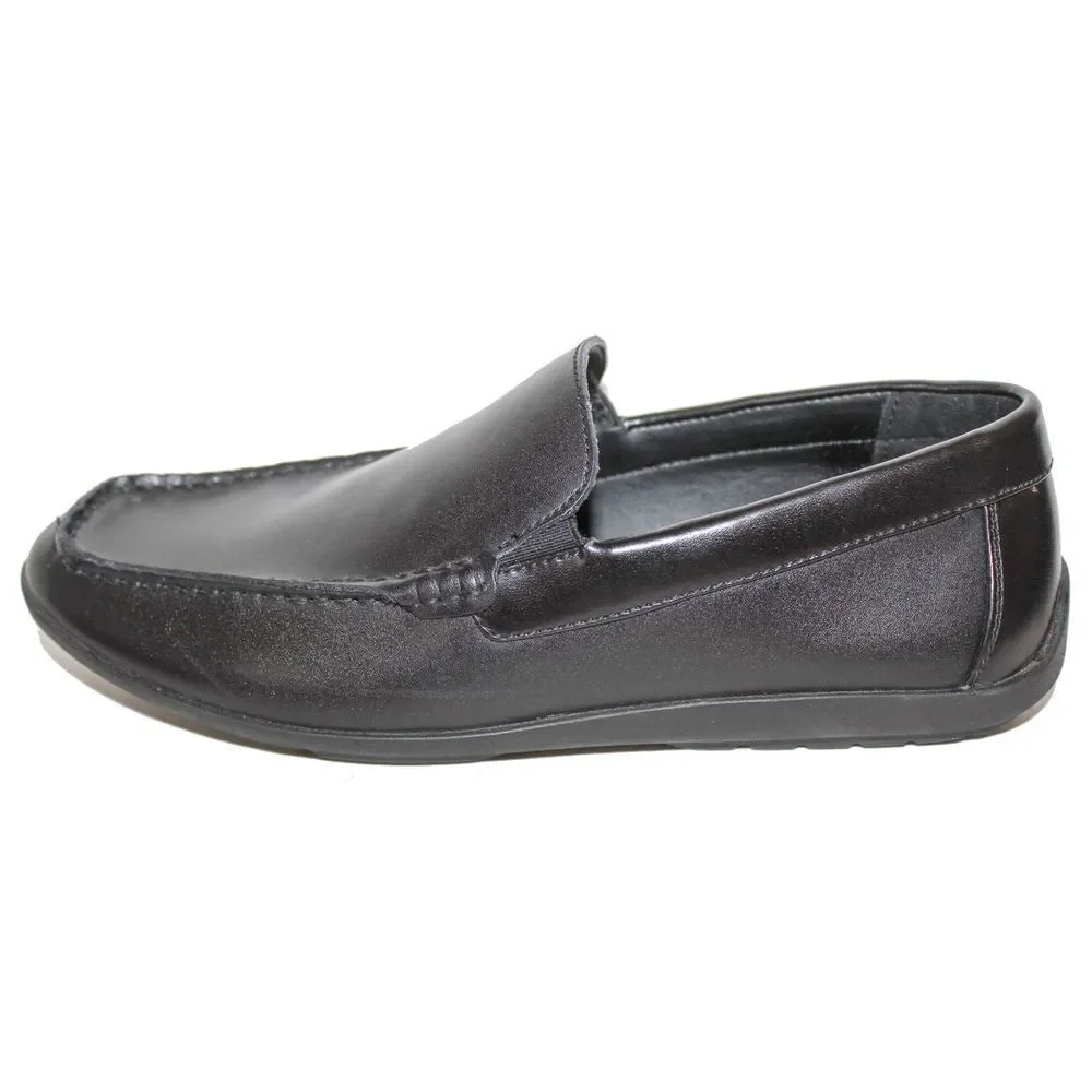 Alfani Style Bait Black Leather Slip On Loafers 10